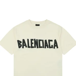 Balenciaga Tape Letter Foam Print T-Shirt