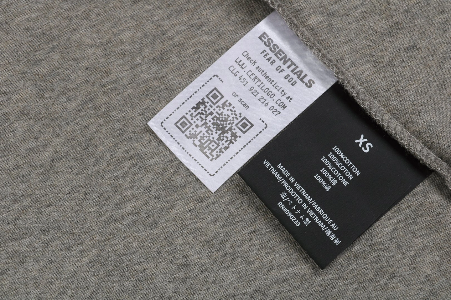 Wash tag