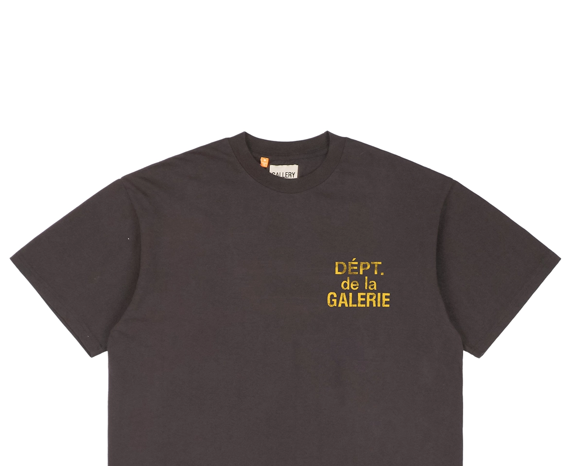 Gallery Dept Distressed French Letter Logo Print T-Shirt4.jpg