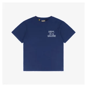 Gallery Dept Distressed White French Letter Print T-Shirt
