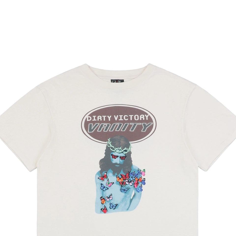 Saint Michael Jesus & Butterfly Print T-Shirt2.jpeg