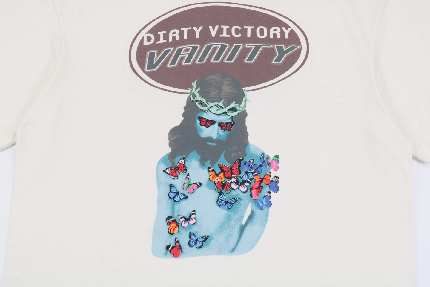 Saint Michael Jesus & Butterfly Print T-Shirt5.jpeg