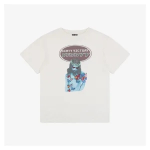Saint Michael Jesus & Butterfly Print T-Shirt