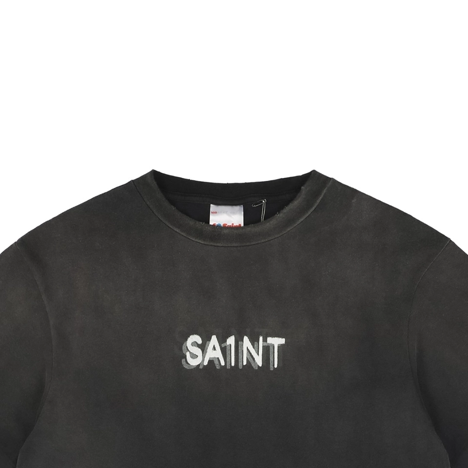 Saint Michael Phantom Saint Letter Print T-Shirt-3