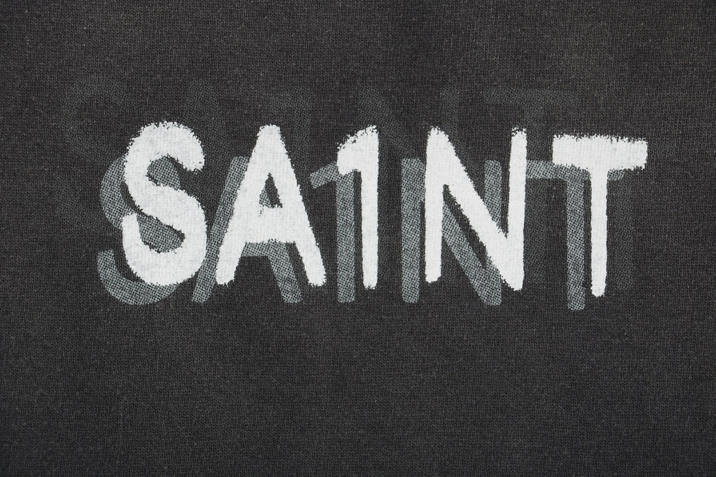 Saint Michael Phantom Saint Letter Print T-Shirt-4