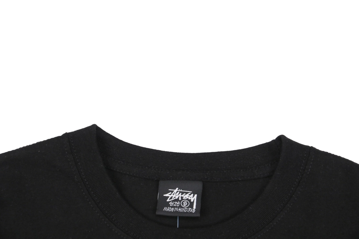 Stussy Yin-Yang Graffiti Blue Letter Print T-Shirt-6