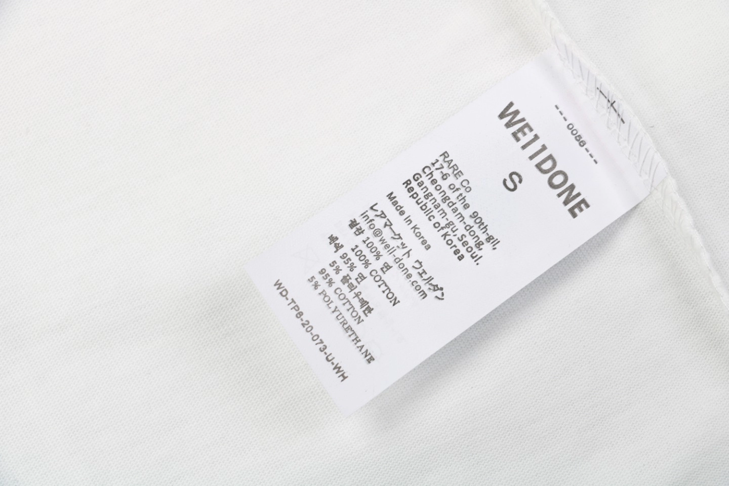 Wash tag