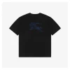 BBry Cutout Letter & Equestrian Appliqué T-Shirt (Black/White)
