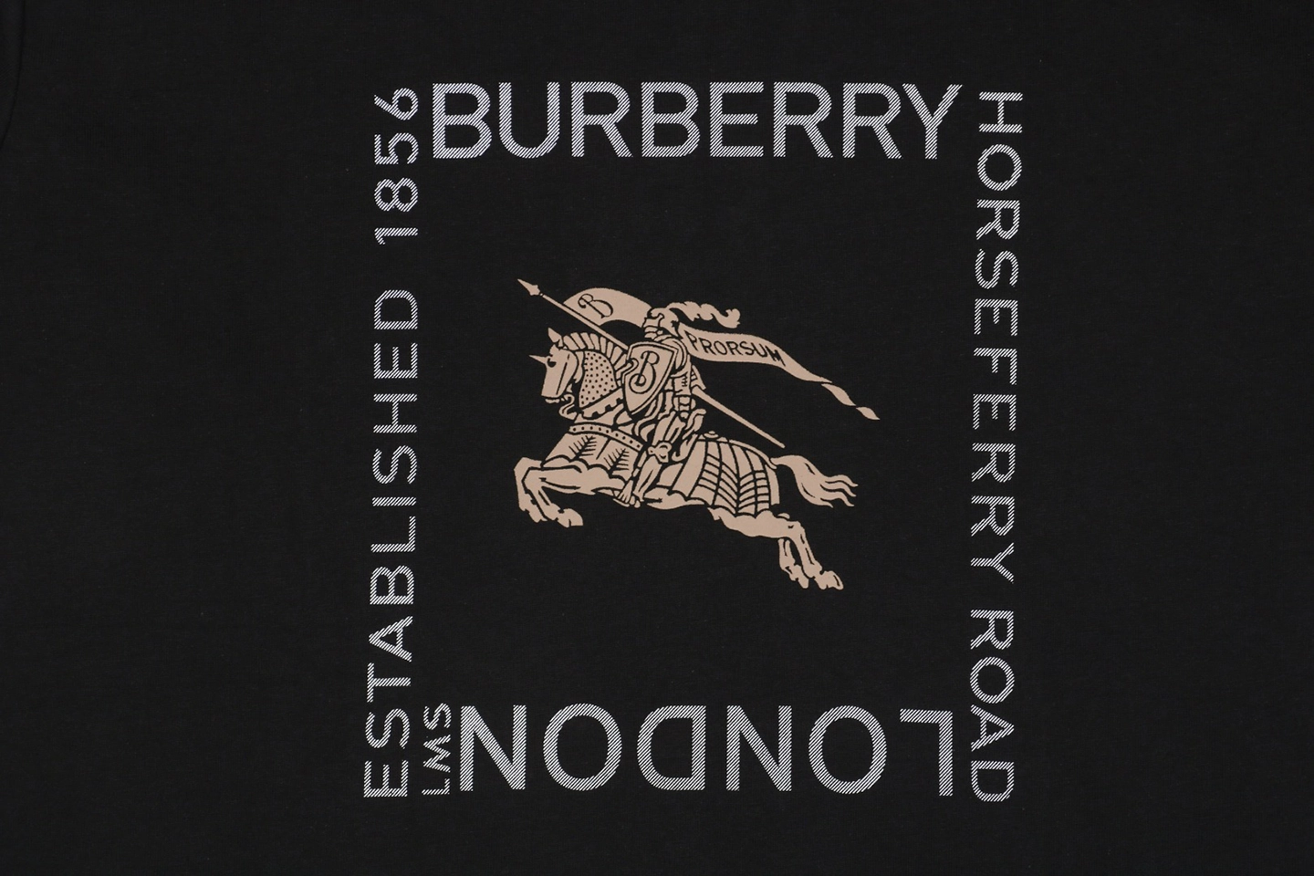 Front side Logo print Black