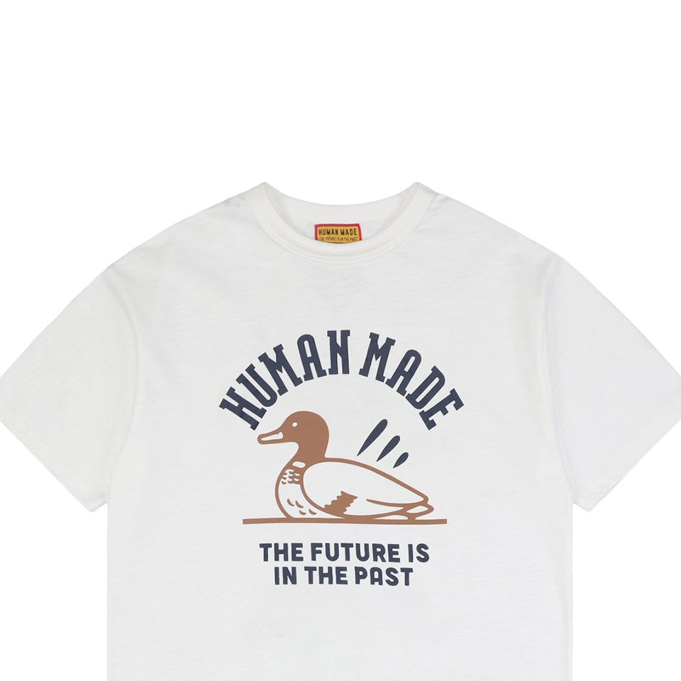 Human Made Arc Letter & Duck Graphic Print T-Shirt2.jpeg