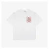 L Dotted Floral Logo Heat-Sealed T-Shirt (White/Black)