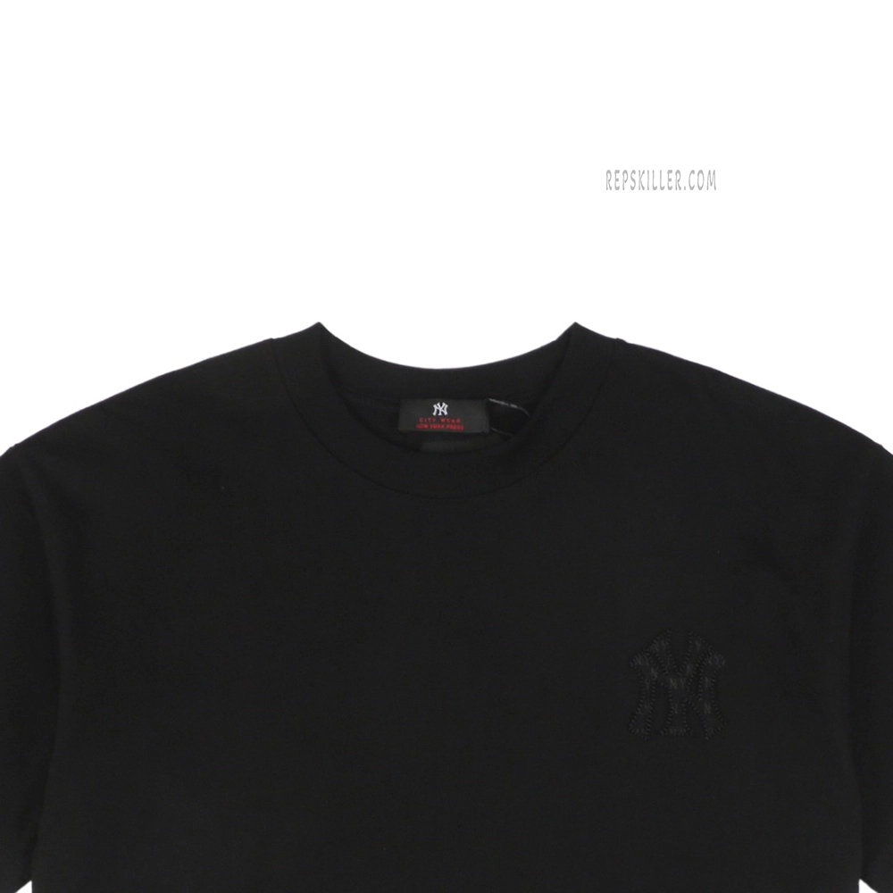 MLB NY Logo High-Low Hem Embroidered T-Shirt1.jpeg