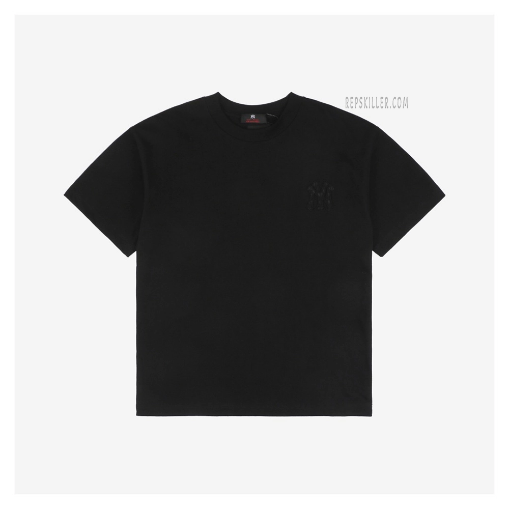 MLB Asymmetric NY Logo Embroidered T-Shirt