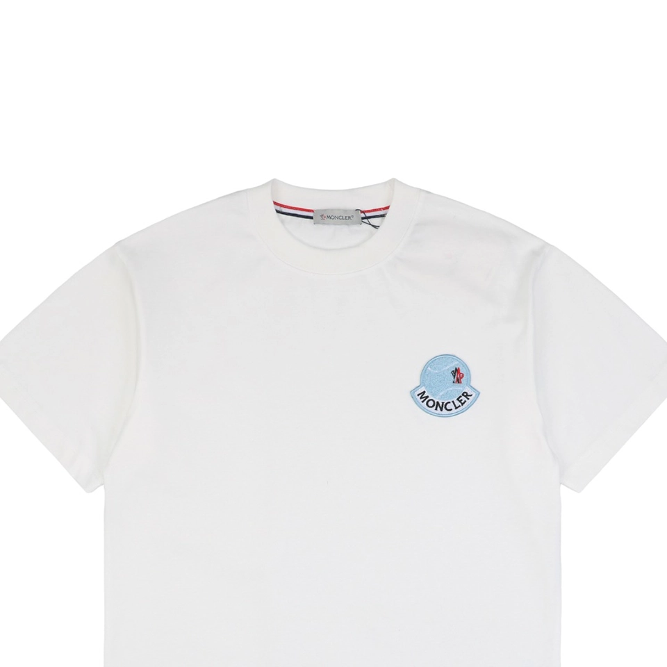 Mxxcler Baseball Patch Terry Embroidery Cotton T-Shirt