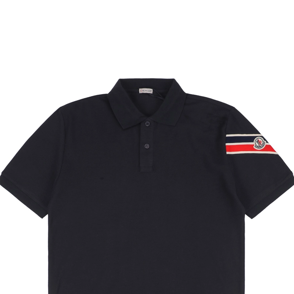 Mxxcler MK Logo Embroidery Polo Shirt with Arm Webbing Detail11.jpeg