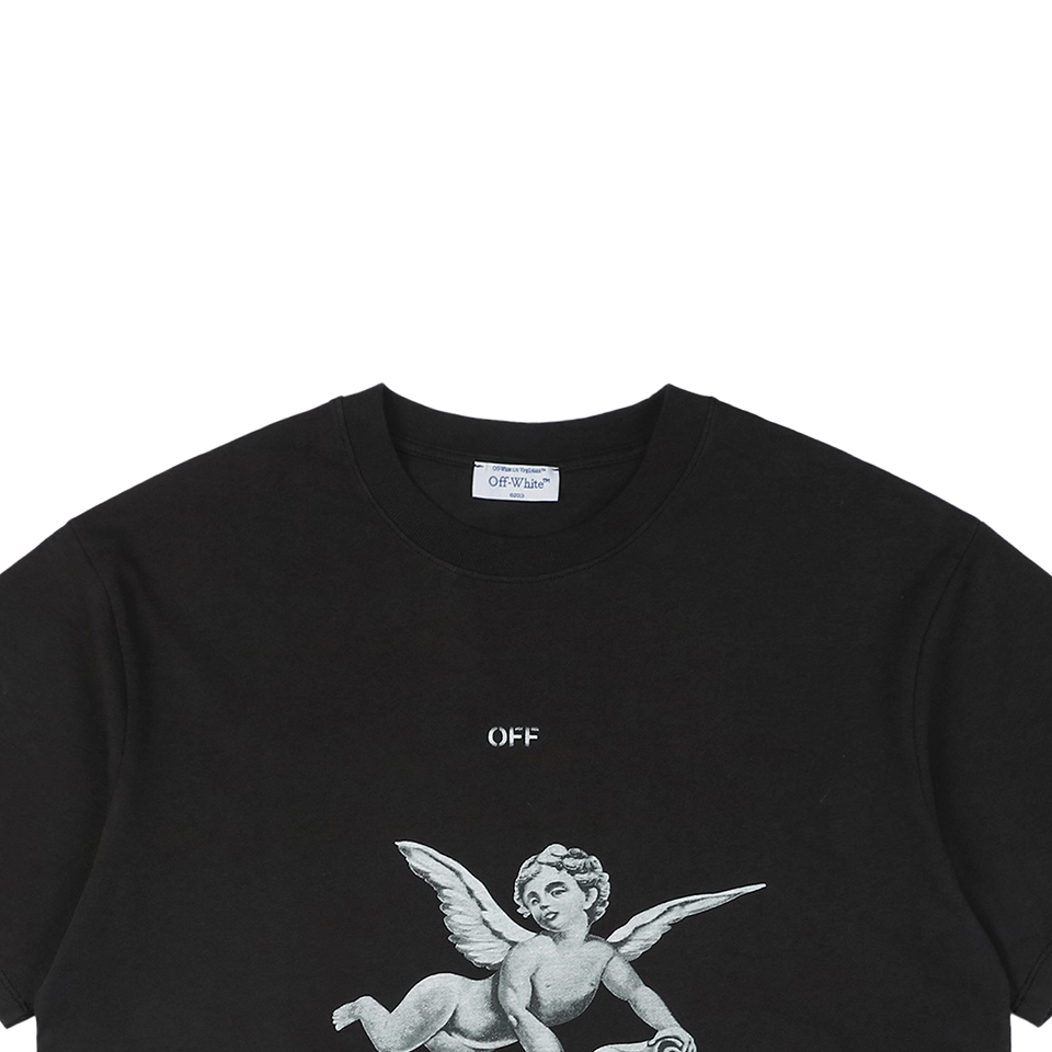 OFF WHITE CO VIRGIL Angel with Harp Graphic T-Shirt
