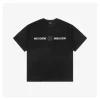We11done Square Logo Small Letter Silicone Print T-Shirt (Black/White/Pink)