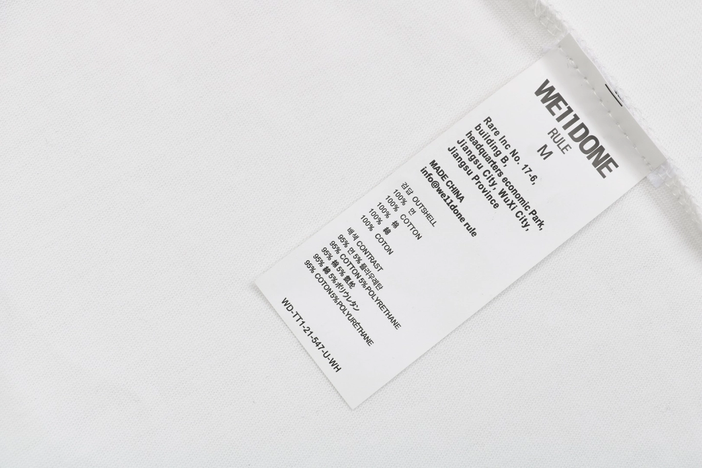 Wash tag