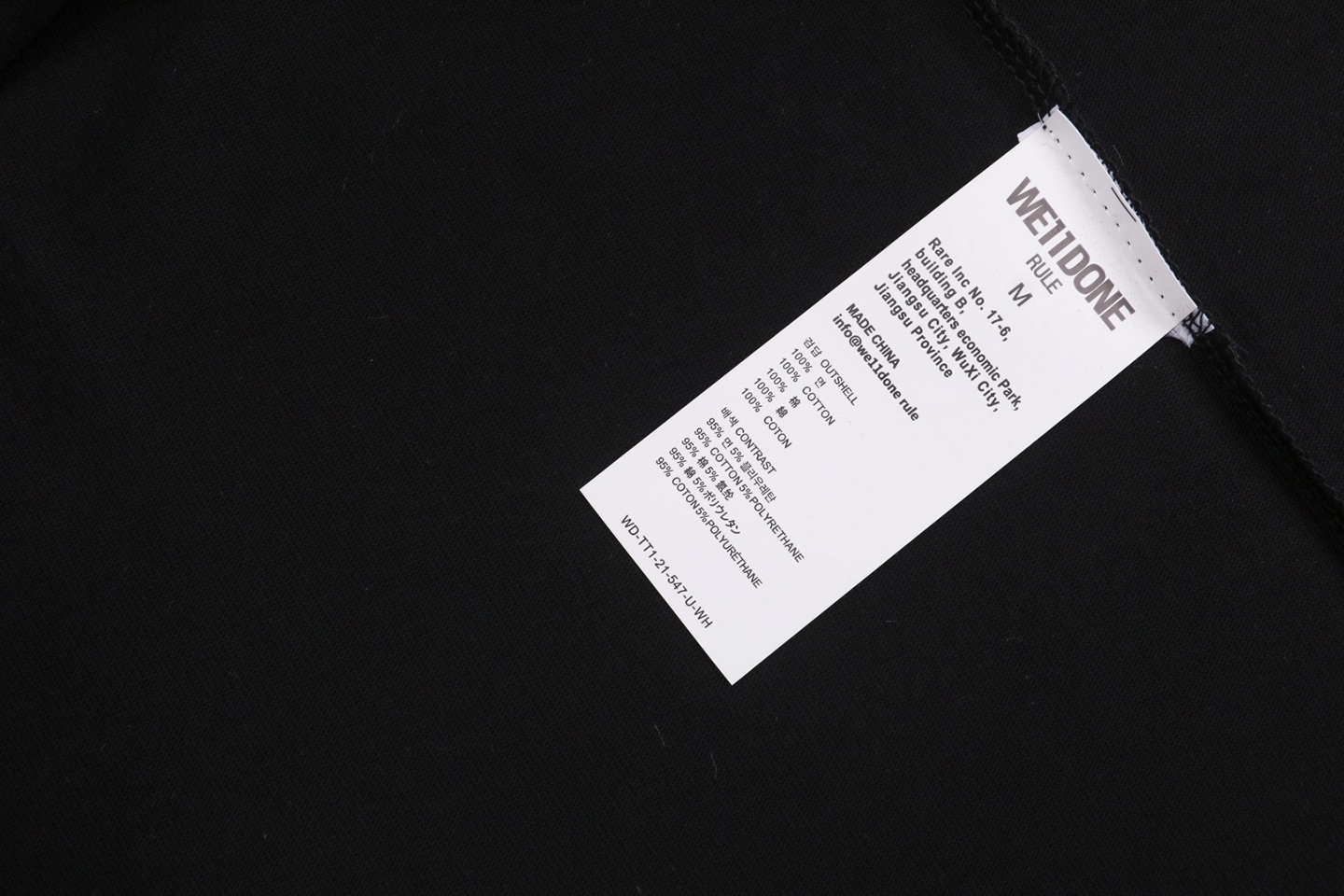 Wash tag