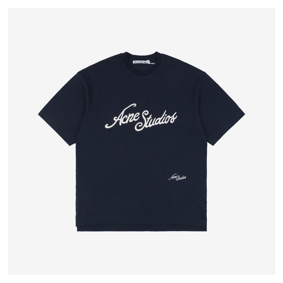 Acne Studios 3D Letter High-Raised Embroidery T-shirt