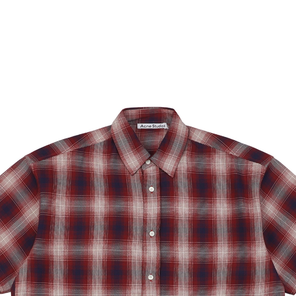Acne Studios Red and White Check T-Shirt1.jpeg