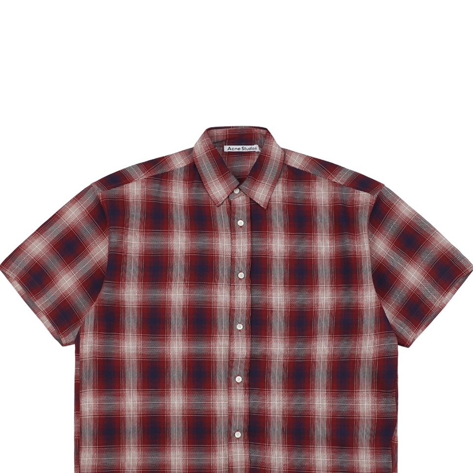 Acne Studios Red and White Check T-Shirt2.jpeg