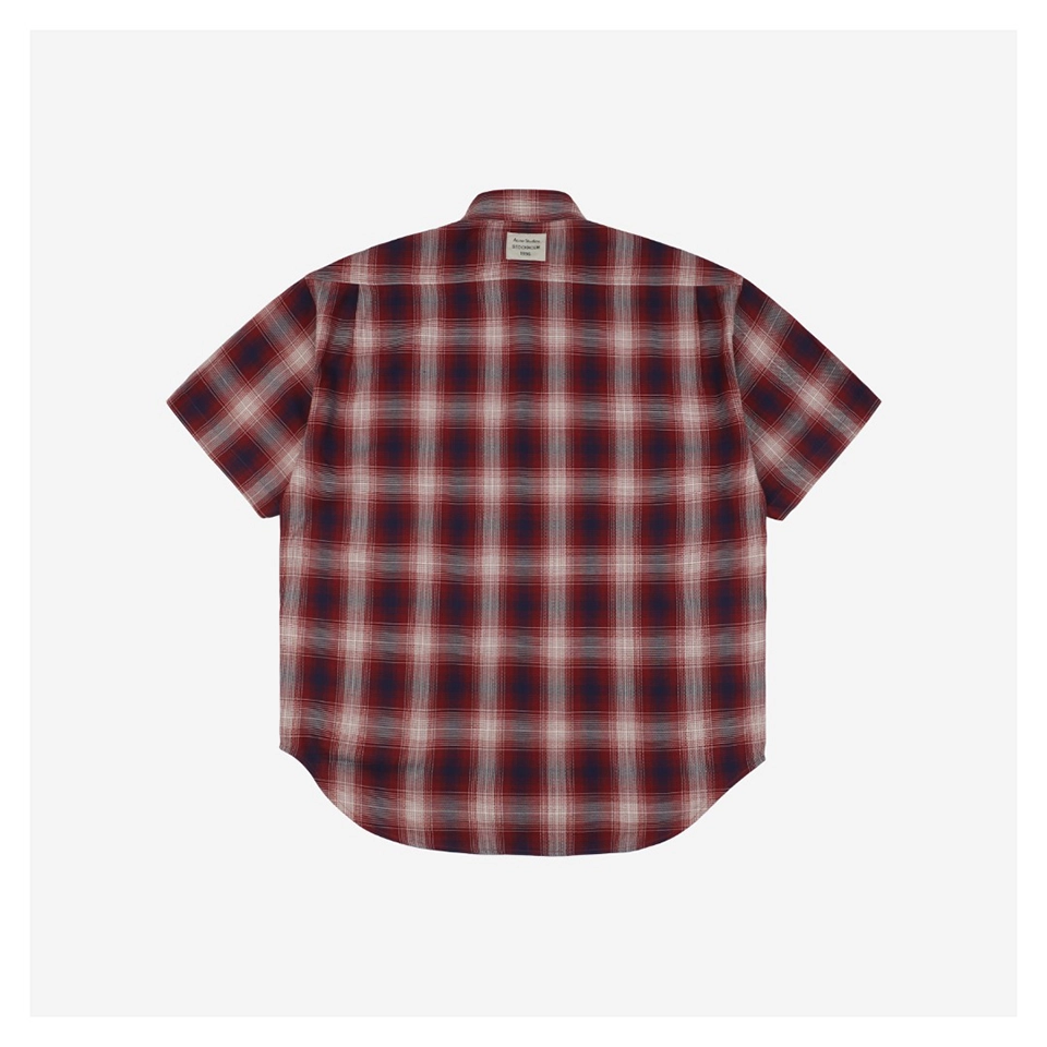 Acne Studios Red and White Check T-Shirt3.jpeg