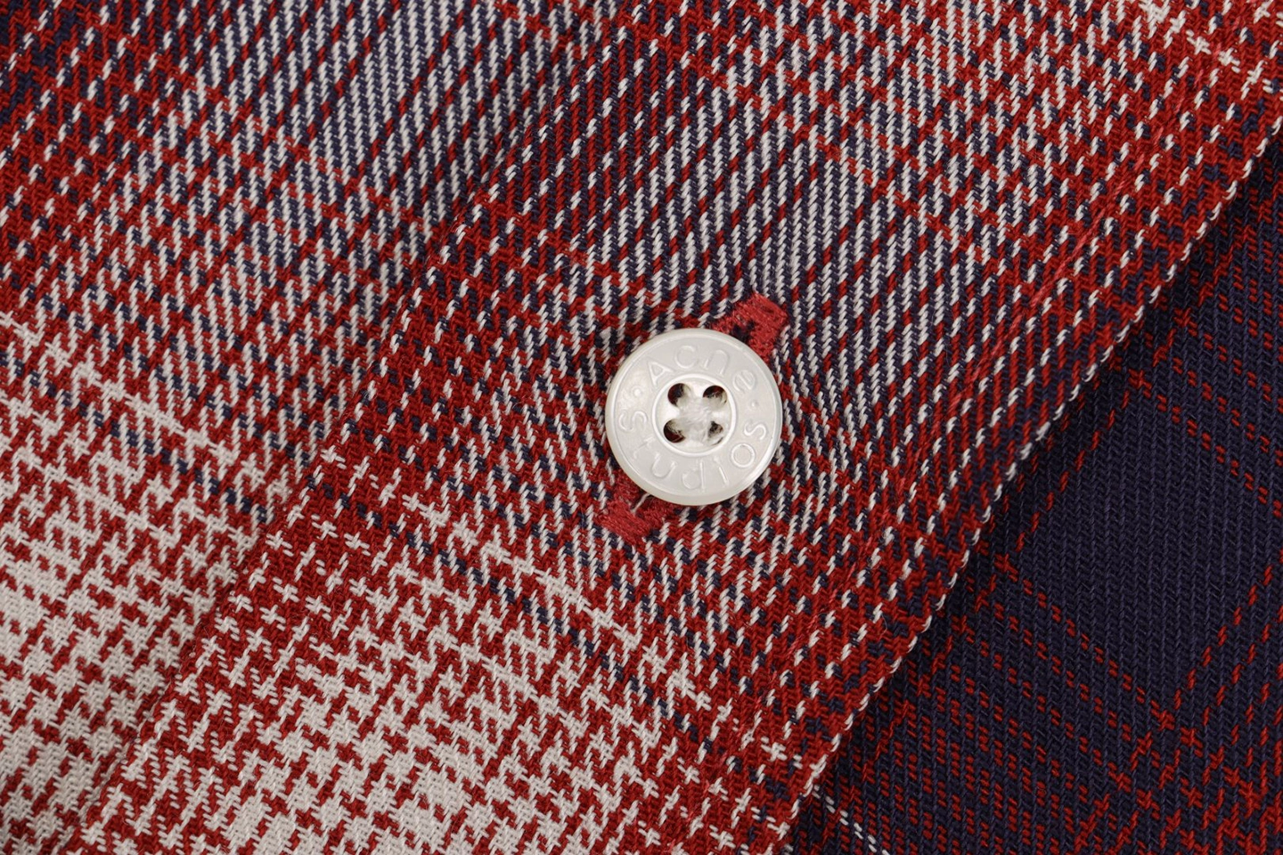 Acne Studios Red and White Check T-Shirt5.jpeg