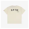 Ad x SFTM Distressed Wasteland Oversized T-shirt (Beige/Black)