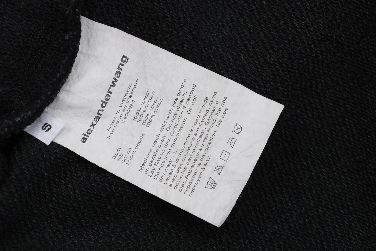 Wash tag