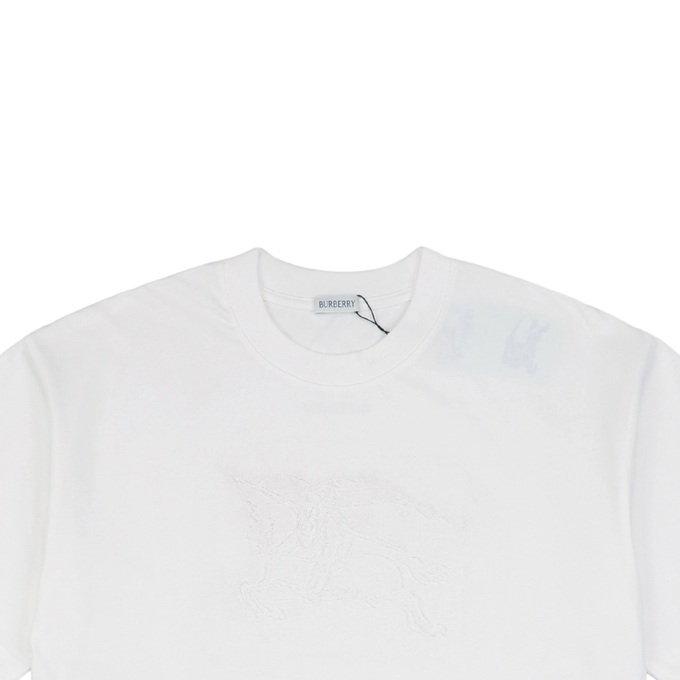 BBry 3D Equestrian Knight Embroidered T-shirt White