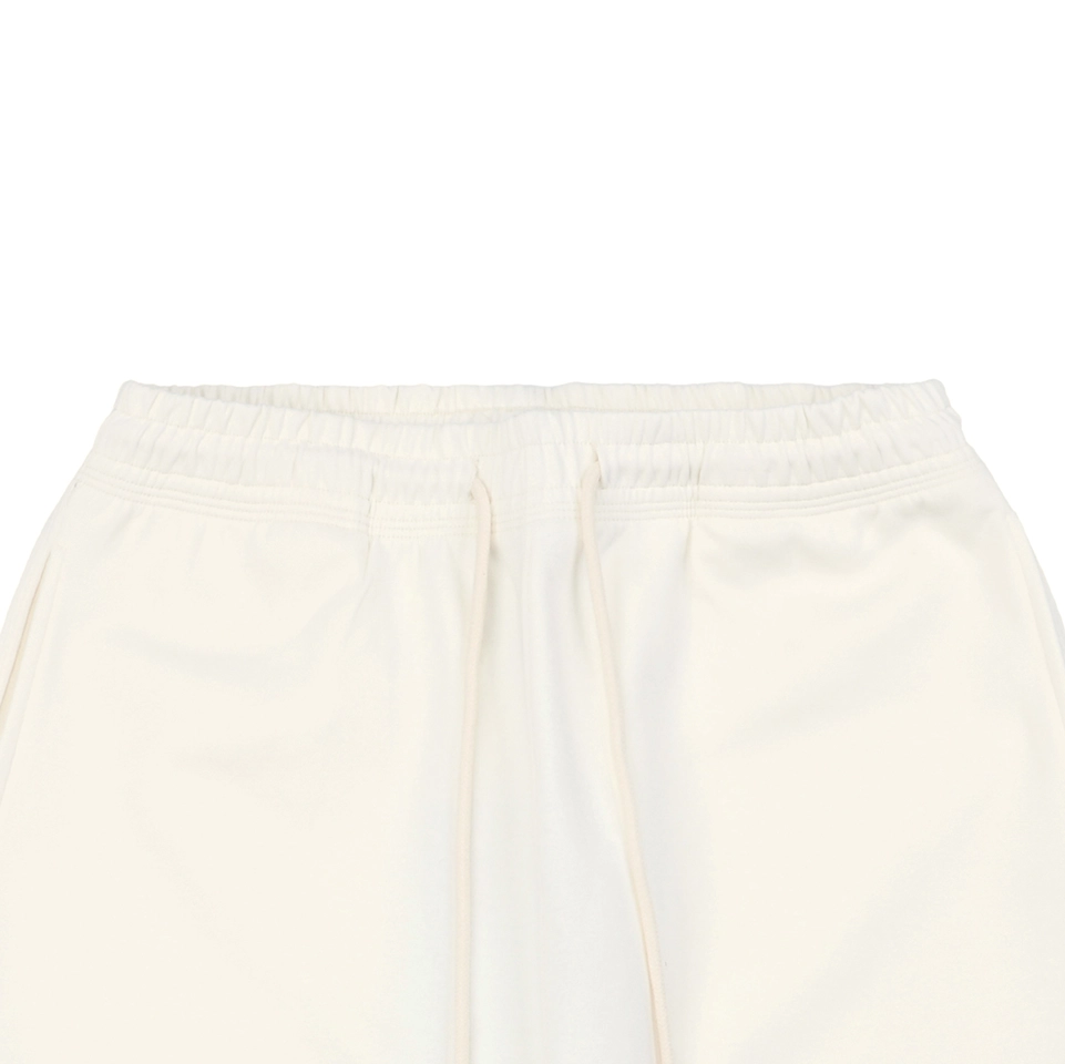 BBry Cursive Signature Embroidered Shorts White