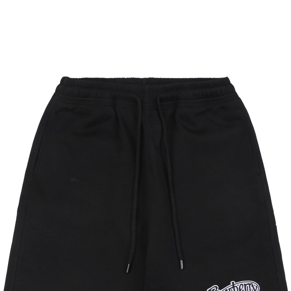 BBry Cursive Signature Embroidered Shorts Black