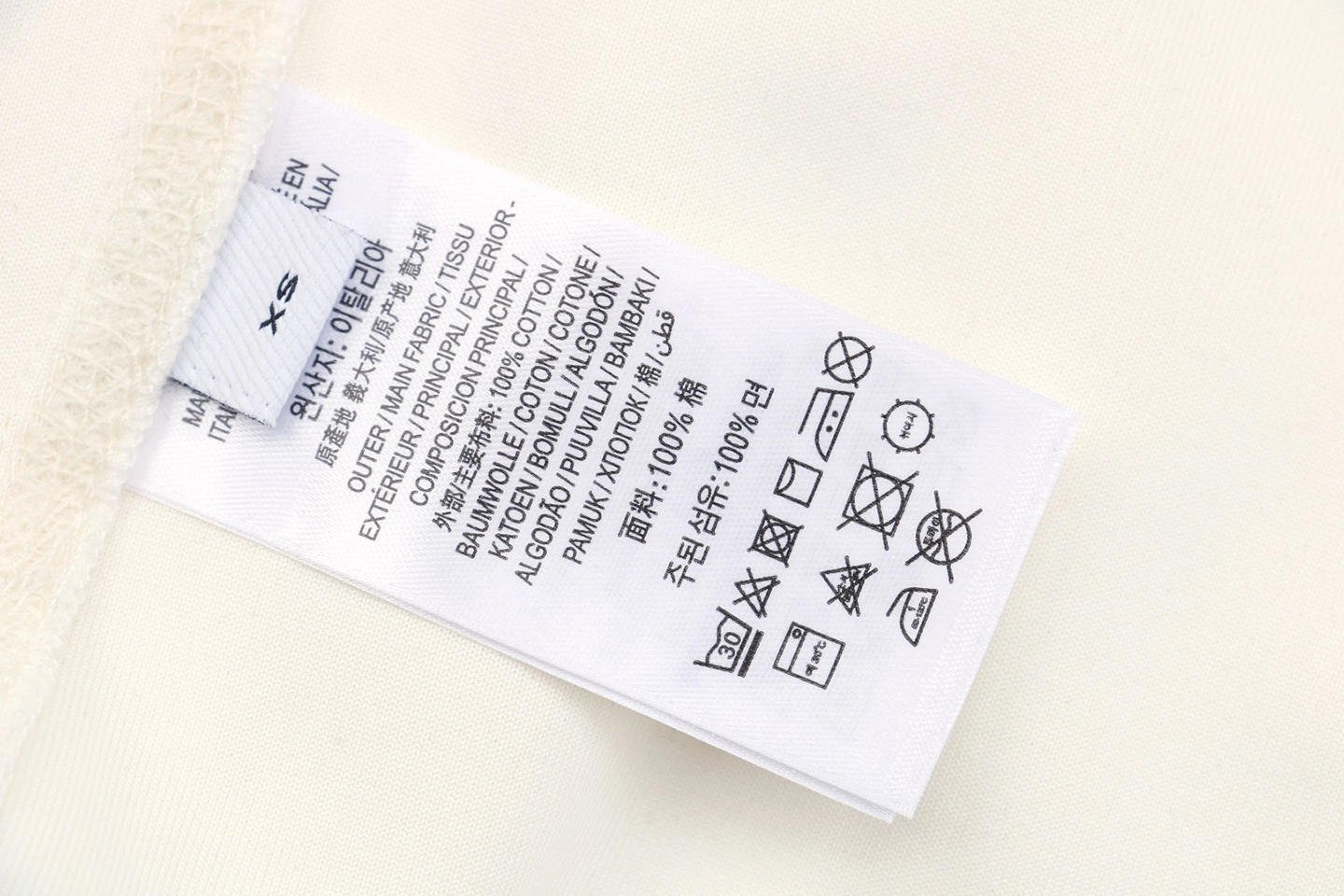 Wash tag