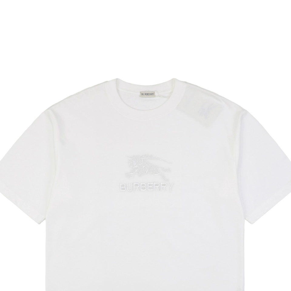 BBry Equestrian Knight Embroidered T-shirt White