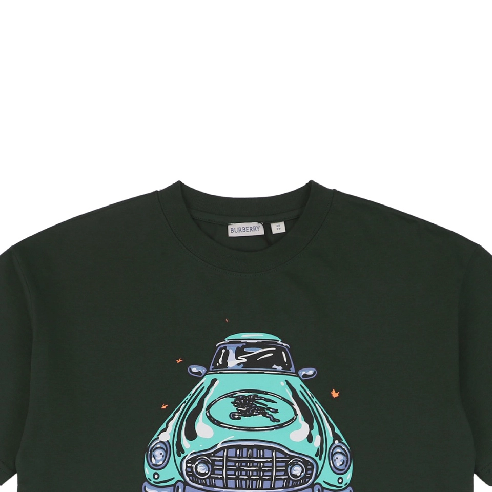 BBry Vintage Car Graphic Print T-shirt Black
