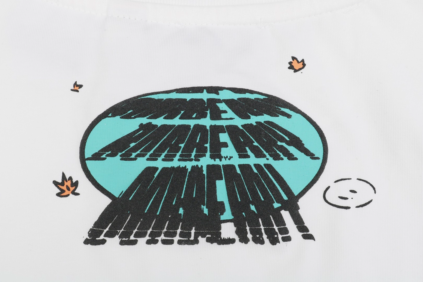 Back side Print White