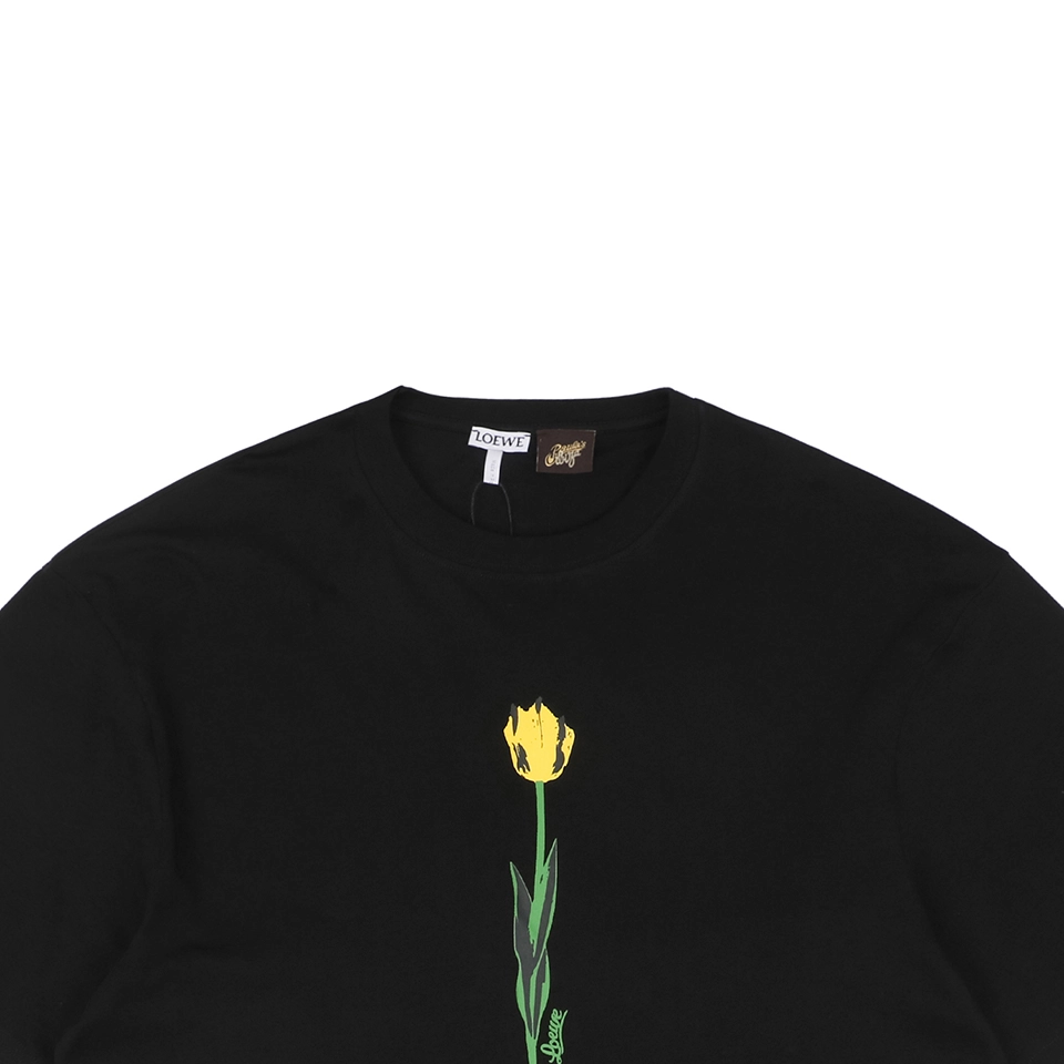 L Tulip Flower Print T-shirt