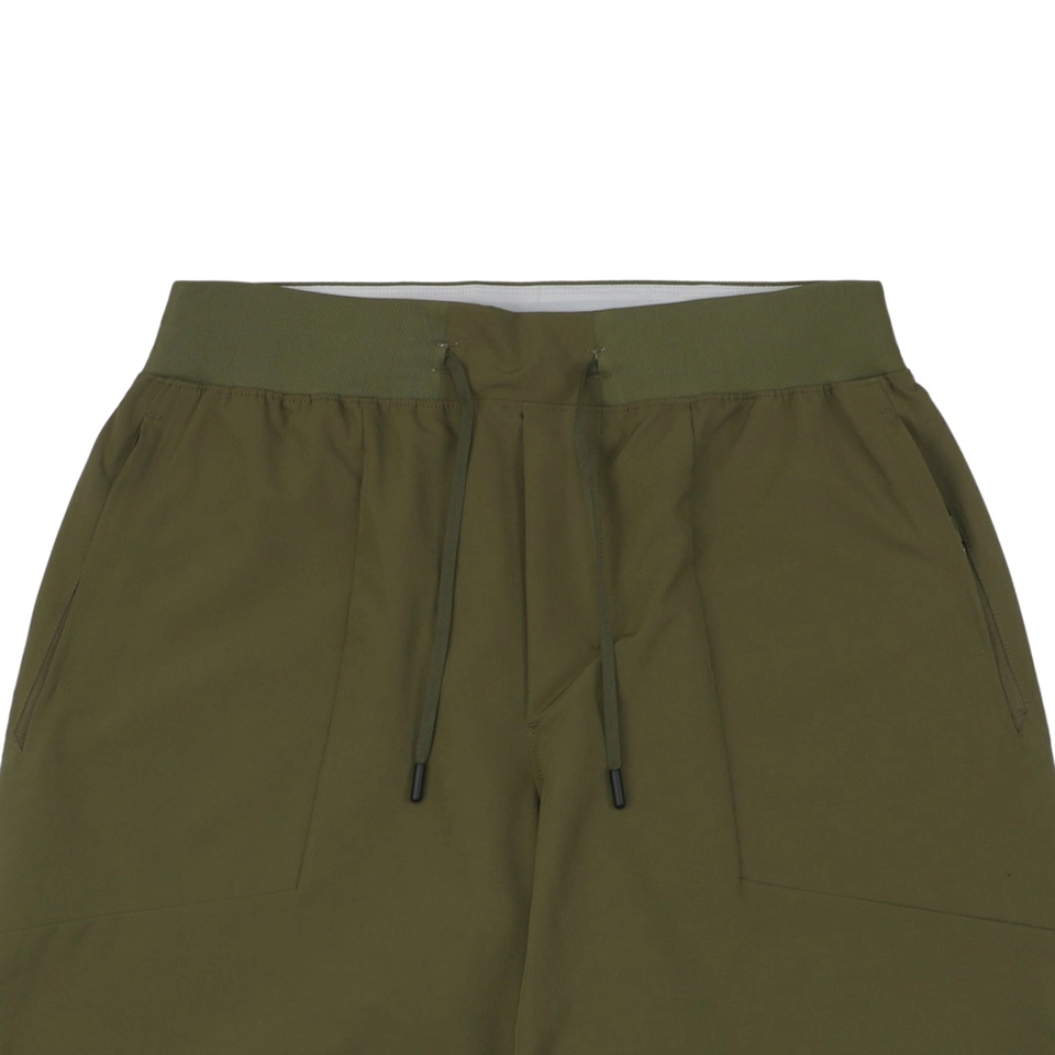 Lululemon Colorblock Waistband Drawstring Shorts Green