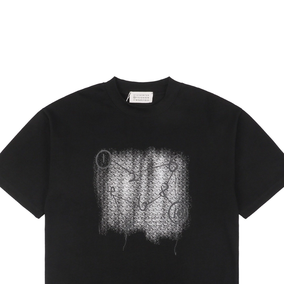 Maison Margiela Graffiti Number-Connect Print T-shirt Black