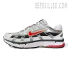 P-6000 “Metallic Silver / University Red”