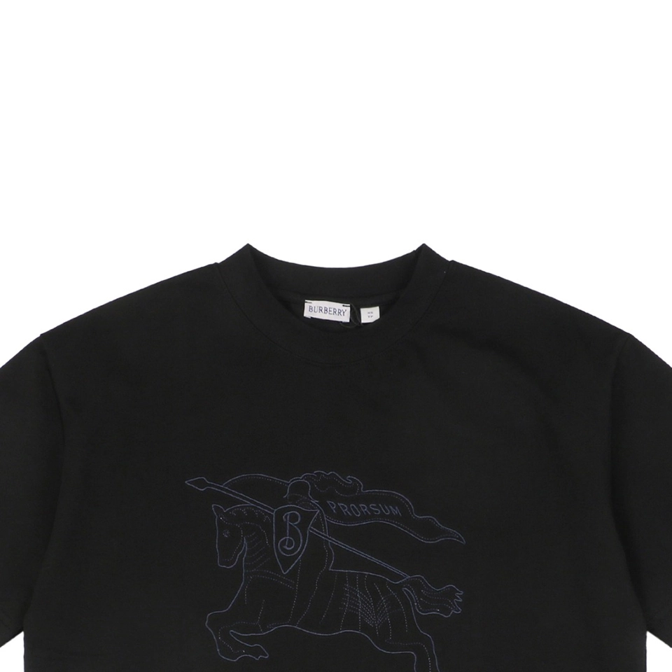 BBry Equestrian Knight Embroidery T-shirt Black