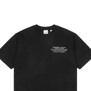 BBry Geographical Coordinates Print T-shirt Black