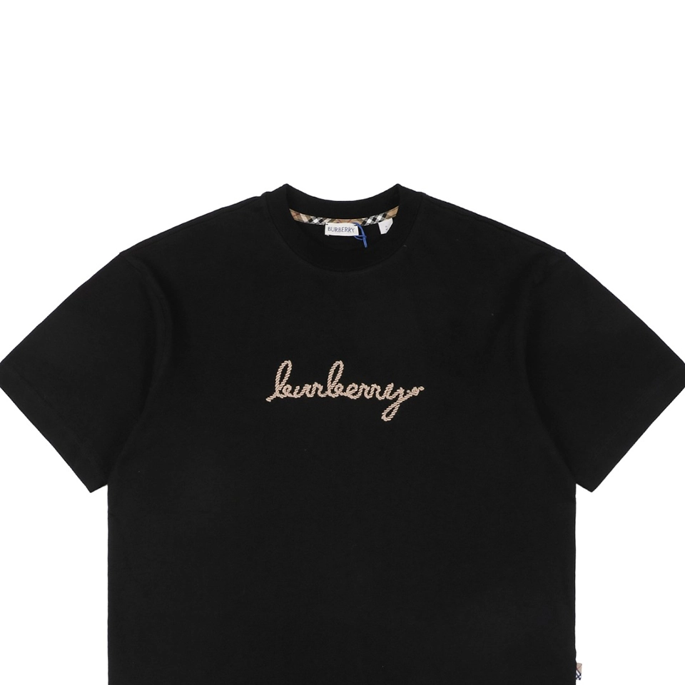 BBry Love Rope Equestrian Embroidery T-shirt Black