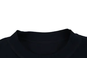 Balenciaga Paris Triple Stripe Reversible T-Shirt - Black Back side Collar
