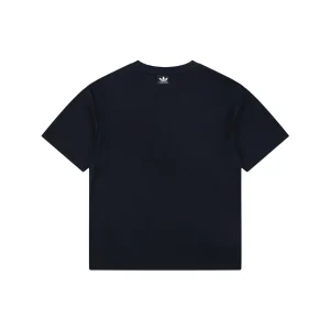 Balenciaga Paris Triple Stripe Reversible T-Shirt - Black Back side Back view