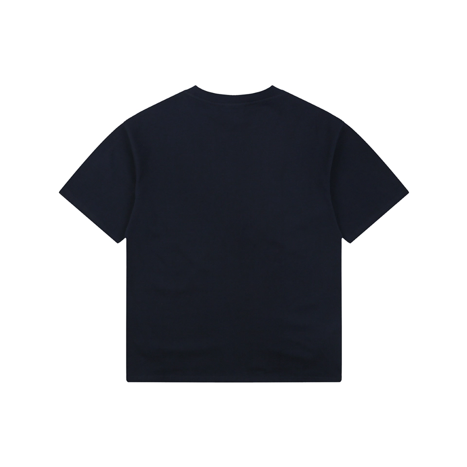 Balenciaga Paris Triple Stripe Reversible T-Shirt - Black Front side Back view