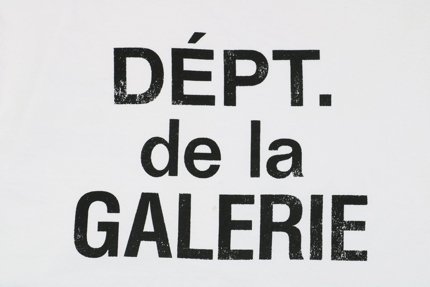 Gallery Dept Distressed French Logo Print T-shirt5.jpeg