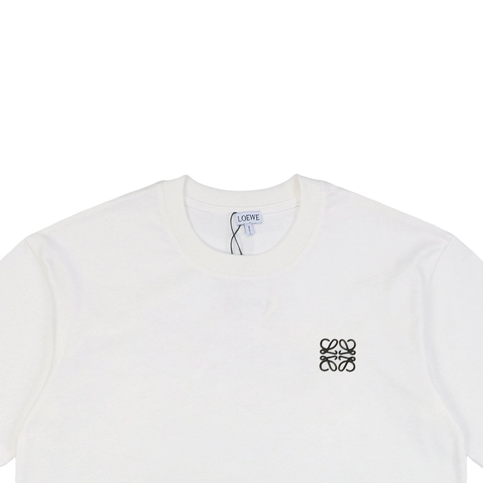 L Classic Anagram Embroidery T-shirt White