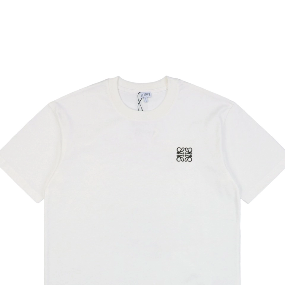 L Classic Anagram Embroidery T-shirt White